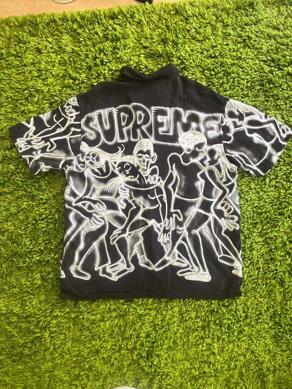 Supreme Dancing Rayon S/S Shirt Black size L